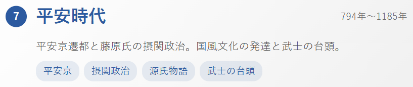 【要点】平安時代