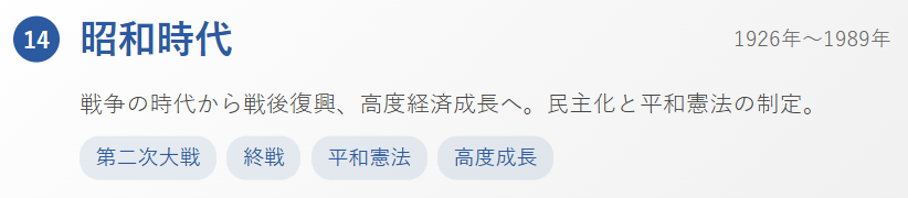 【要点】昭和時代