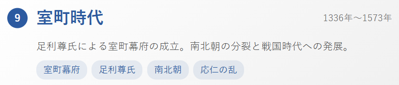 【要点】室町時代