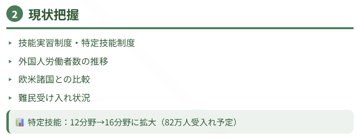 日本の移民・外国人労働者の現状