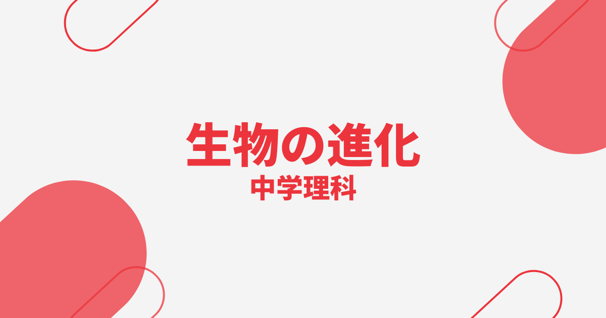 【中学理科】生物の進化の定期テスト