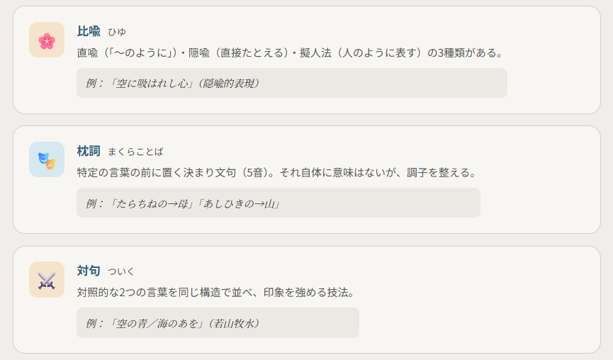 短歌を味わうのポイント⑦